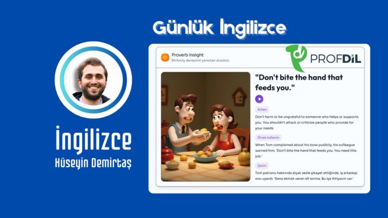 Profdil Daily ile Günlük İngilizce pratiği