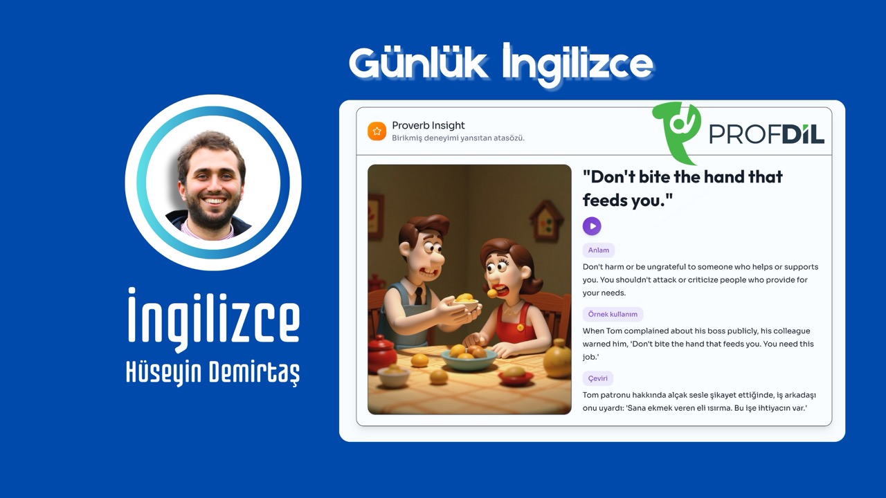 Profdil Daily ile Günlük İngilizce pratiği